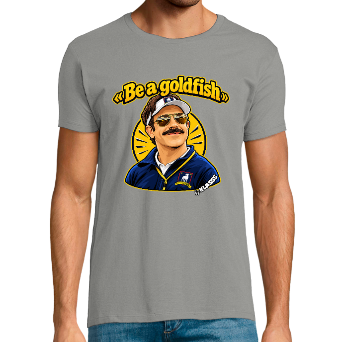 T-SHIRT HOMME FIT "BE A GOLDFISH" - Coupe ajustée, design SERIE TV