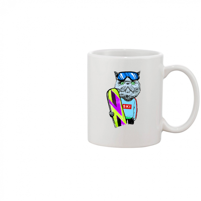 Face MUG - CHAT SKIEUR