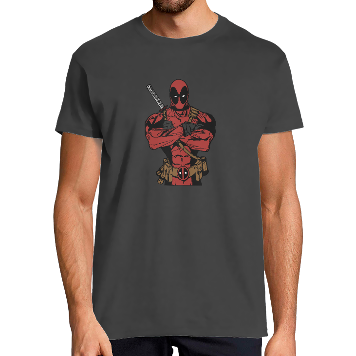 T-SHIRT STRONG DEADPOOL HOMME