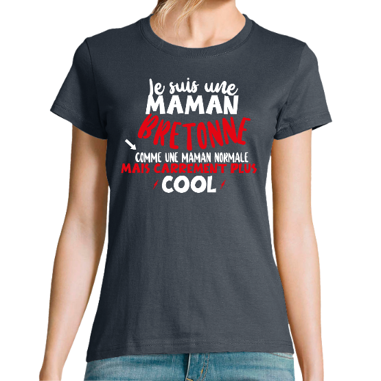 T-SHIRT MAMAN BRETONNE j'aime la bretagne