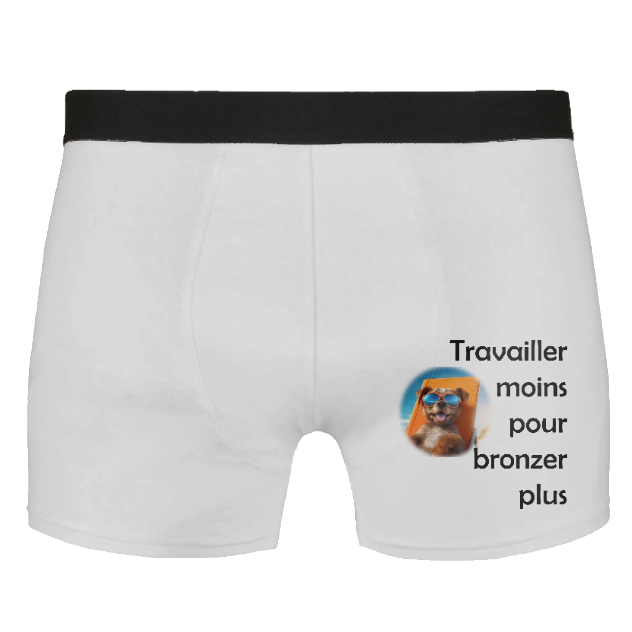 Boxer Homme – Travailler moins pour bronzer plus