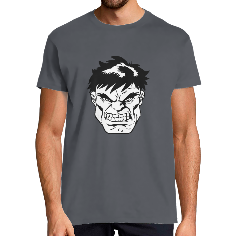 T-SHIRT VISAGE DE HULK HOMME