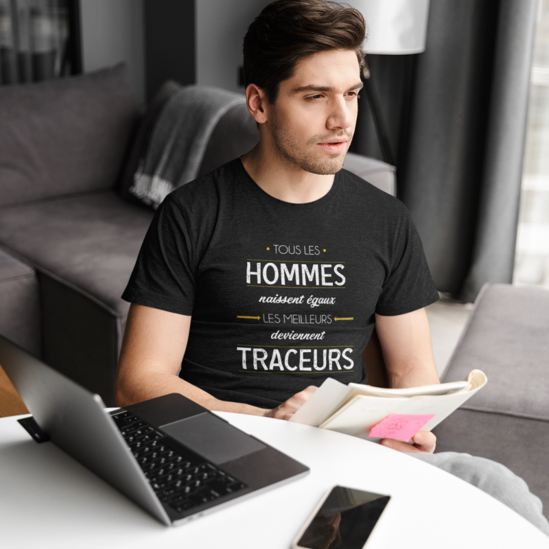 T-SHIRT MÉTIER LES MEILLEURS DEVIENNENT TRACEURS