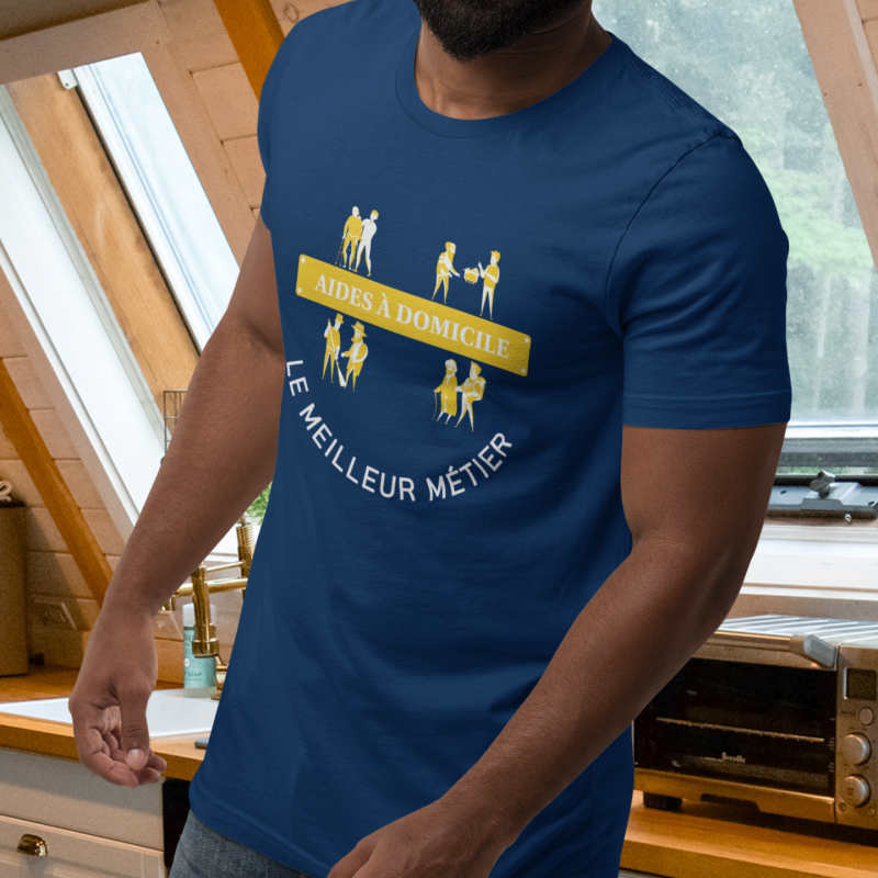 T-SHIRT AIDES A DOMICILES LE MEILLEUR MÉTIER POUR HOMME