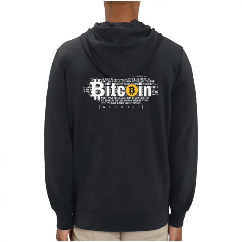 Dos SWEATSHIRT BITCOIN BLOCKCHAIN UNISEXE
