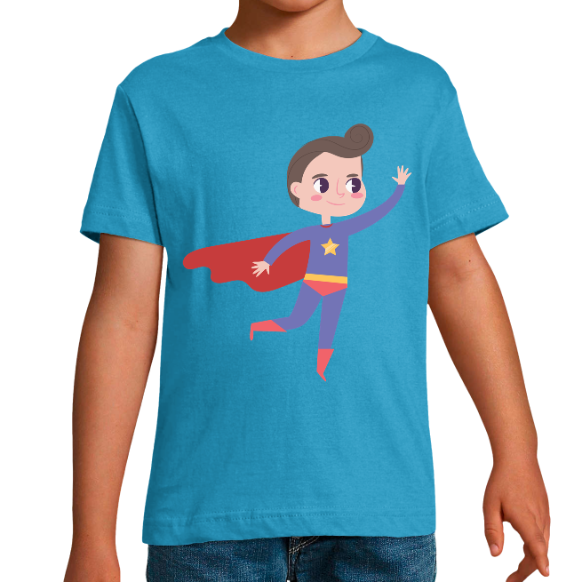 T-SHIRT SUPER-HÉROS SUPER COUPE GARÇON