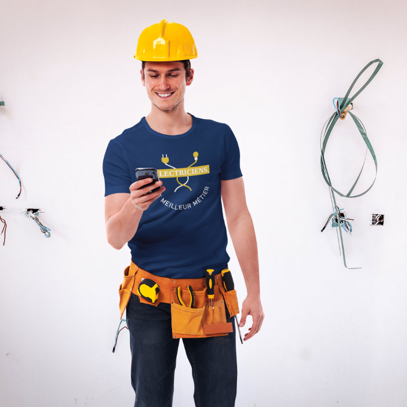 T-SHIRT ÉLECTRICIENS POUR HOMME