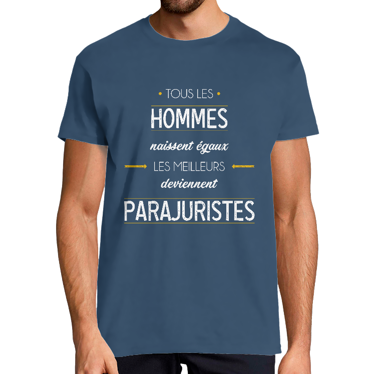 T-SHIRT MÉTIER LES MEILLEURS DEVIENNENT PARAJURISTES
