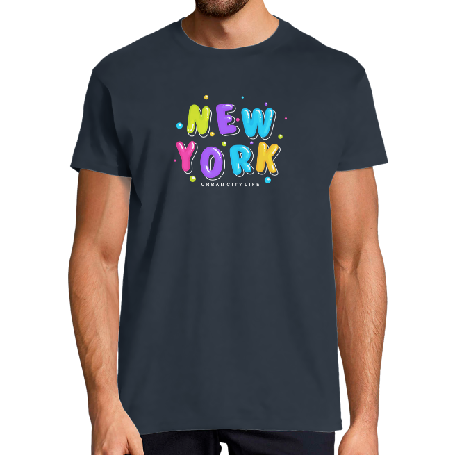 T-SHIRT NEW YORK BUBBLE HOMME