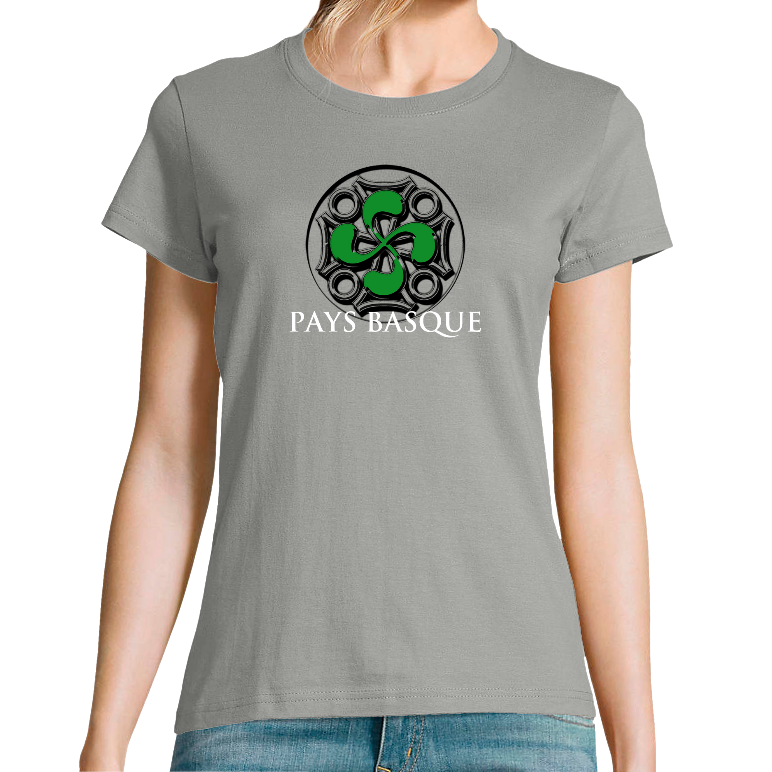 Face CROIX BASQUE VERTE - FEMME