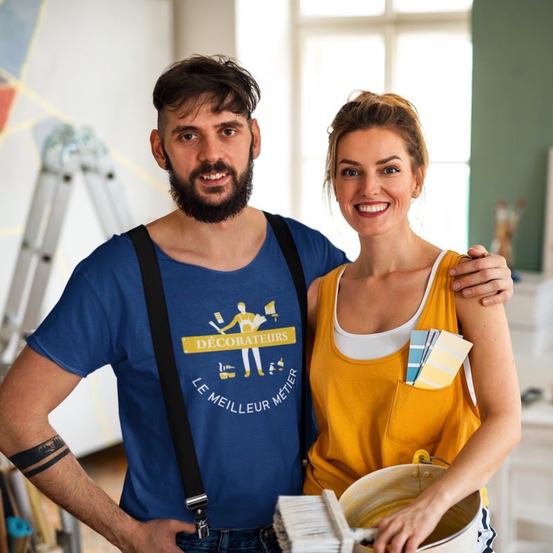 T-SHIRT DÉCORATEURS LE MEILLEUR MÉTIER POUR HOMME