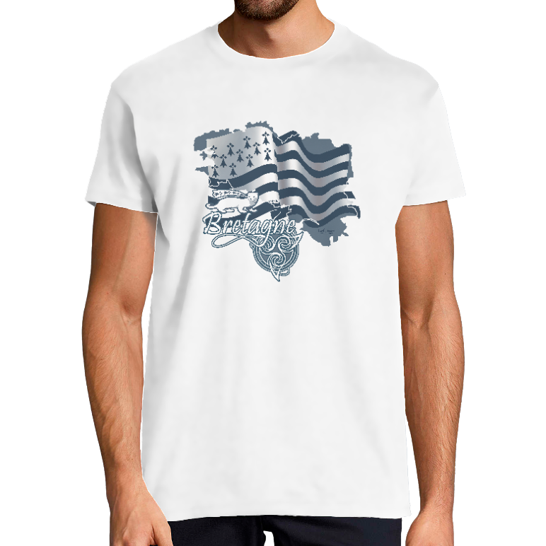 DRAPEAU BRETAGNE HERMINE