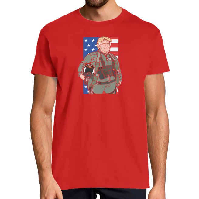 Face T-SHIRT TRUMP PILOTE HOMME