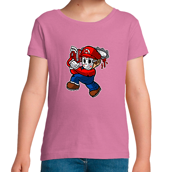 T-SHIRT MARIO MASSACRE FILLE