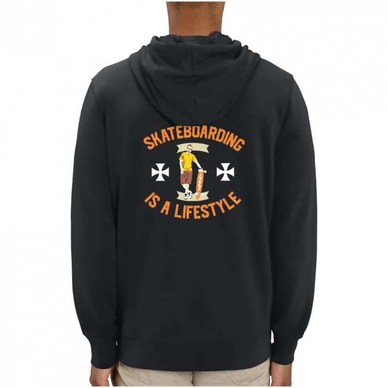 SWEATSHIRT SKATEBOARDING IS A LIFESTYLE UNISEXE