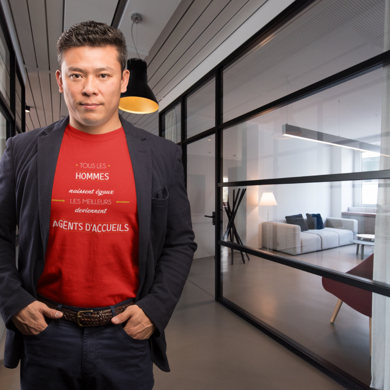 T-SHIRT MÉTIER LES MEILLEURS DEVIENNENT AGENTS D’ACCUEILS