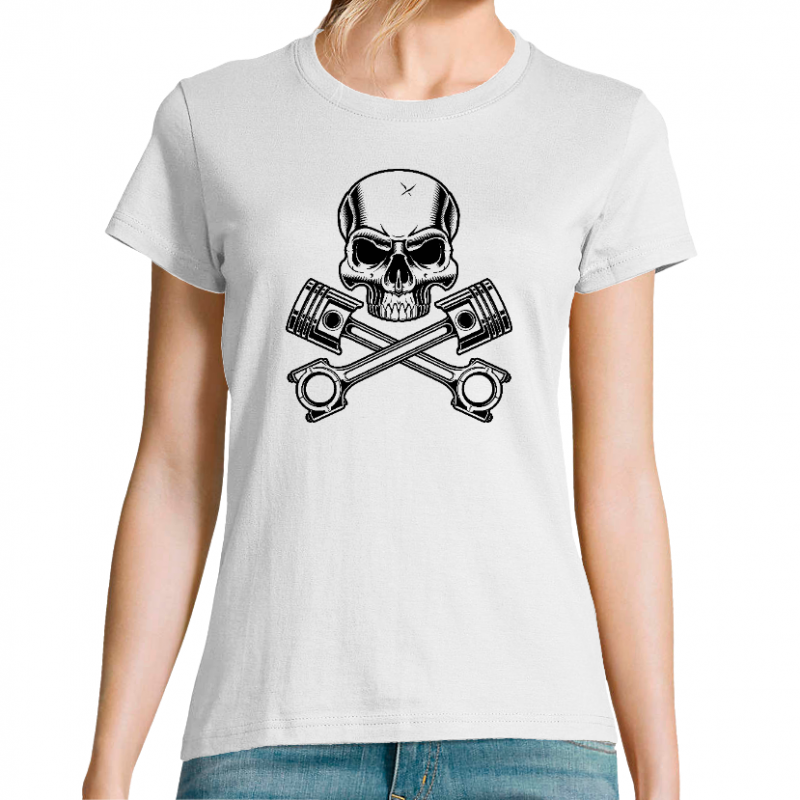 T-SHIRT FEMME - MOTARDE MECANICIENNE
