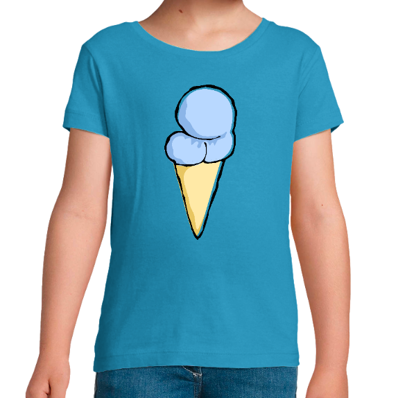 T-SHIRT GLACE DE LICORNE FILLE