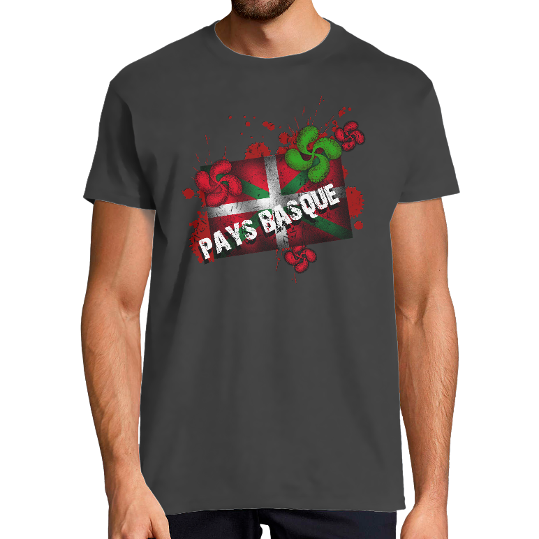 DRAPEAU BASQUE - T-SHIRT HOMME