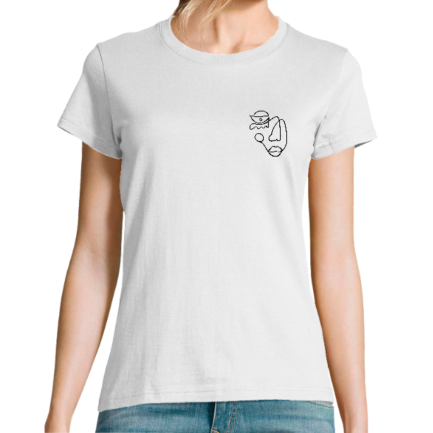 T-SHIRT FEMME VISAGE LINEAIRE