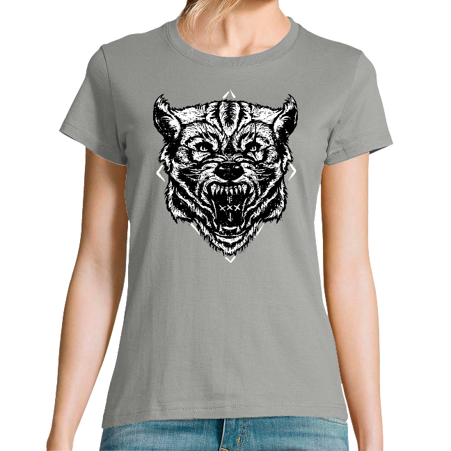 Face T-SHIRT FEMME - HARD WOLF