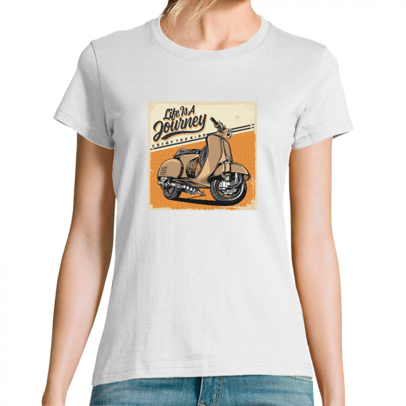 T-SHIRT LIFE IS A JOURNEY FEMME