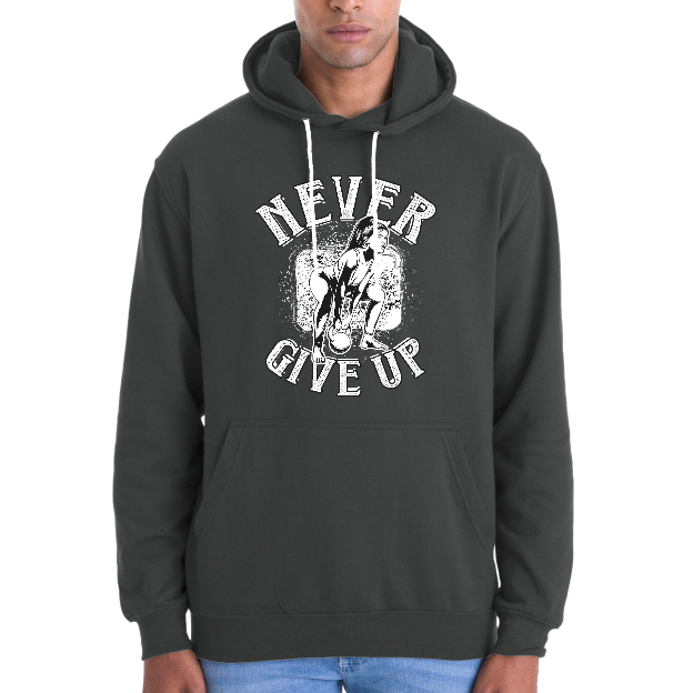 SWEATSHIRT NEVER GIVE UP UNISEXE