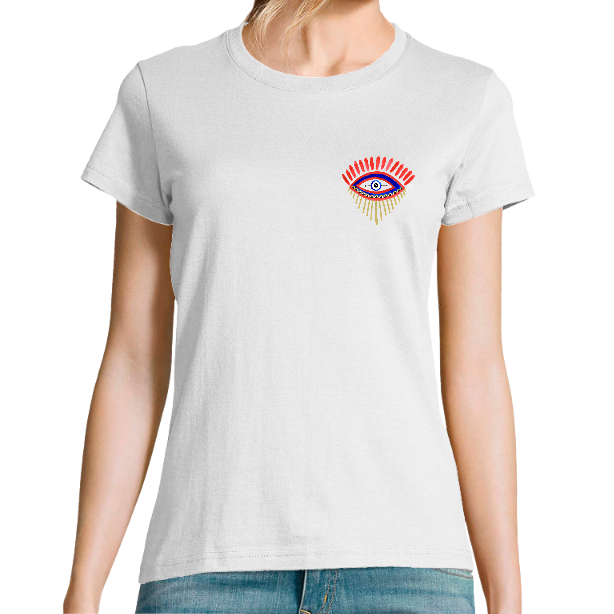 OEIL MARINE ROUGE ET DORE