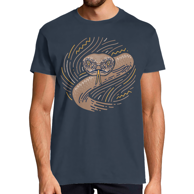 T-SHIRT HOMME - AMERICAN NATIVE SNAKE
