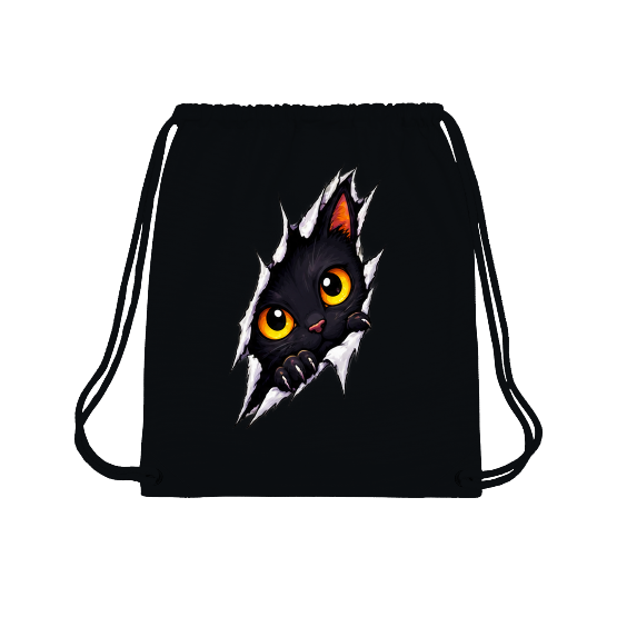 Sac à dos Halloween Black Cat – Chat noir aux yeux orange