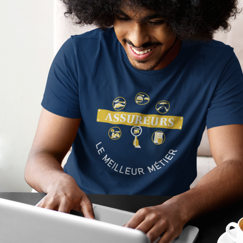 T-SHIRT ASSUREURS LE MEILLEUR MÉTIER POUR HOMME