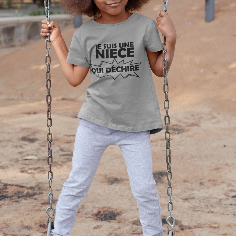 T-SHIRT NIÈCE QUI DÉCHIRE