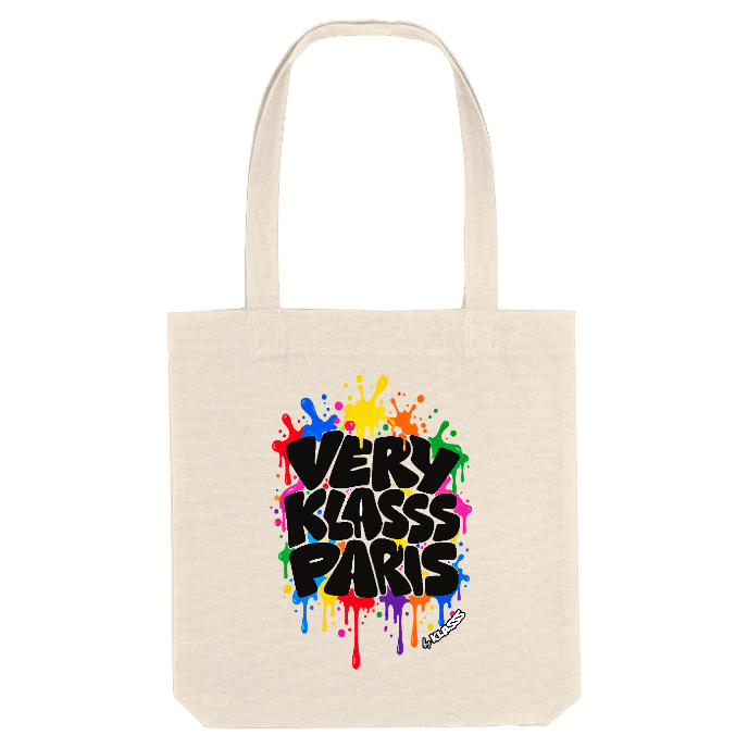 TOTE BAG KLASSS "VERY KLASSS PARIS PAINT", Style Modern art