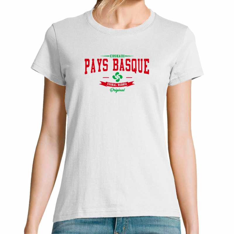 Face EUSKADI PAYS BASQUE - T-SHIRT FEMME