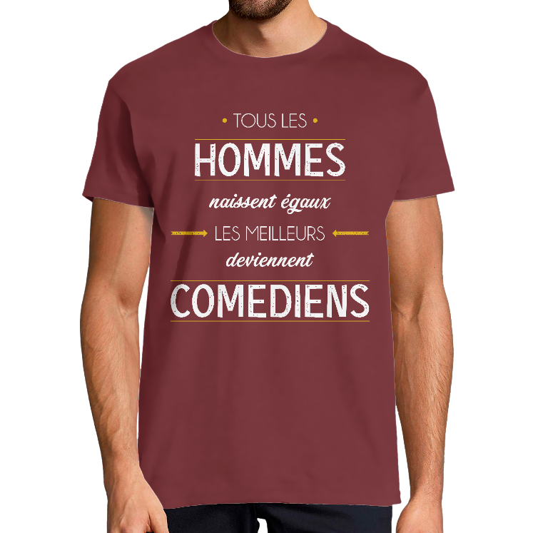 T-SHIRT MÉTIER LES MEILLEURS DEVIENNENT COMÉDIENS