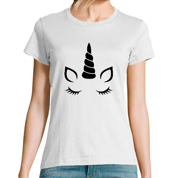 T-SHIRT CORNE DE LICORNE FEMME