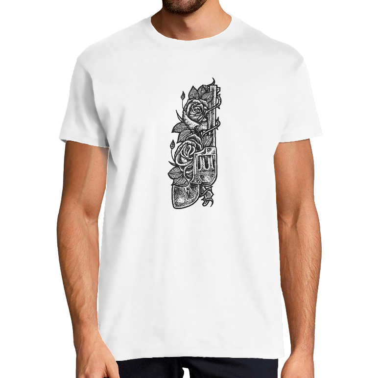 Face T-SHIRT HOMME - GUN