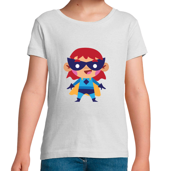 T-SHIRT SUPER-HÉROS VISION FILLE