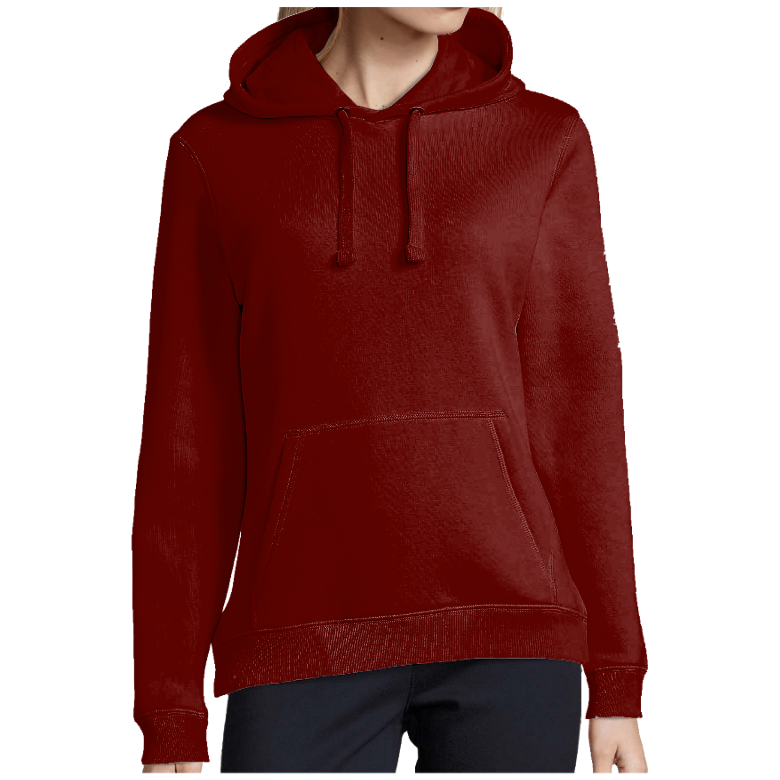 Sweatshirt femme capuche KLASSS "PIN-UP VINTAGE ARISTOCRATIC", 280 g/m²