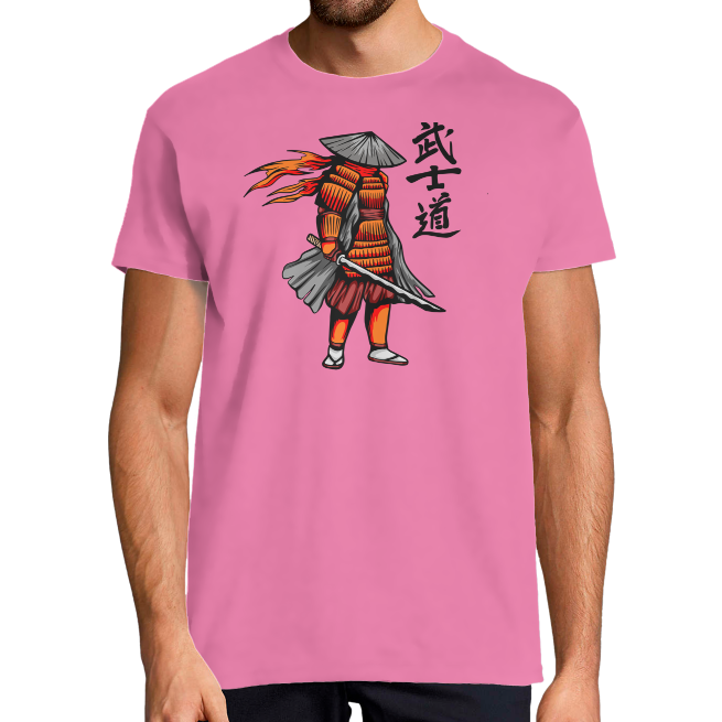 T-SHIRT SAMOURAI A CHAPEAU HOMME 