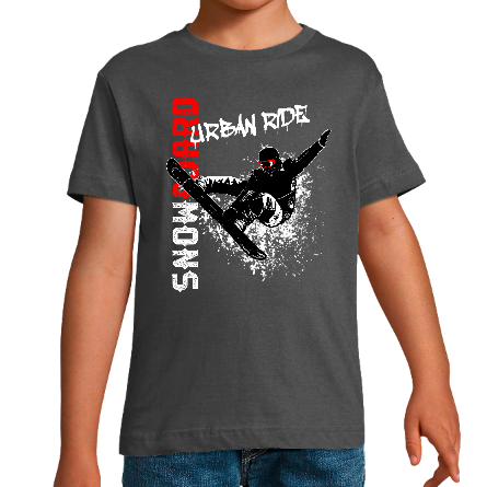 Face URBAN RIDE SNOW - T-SHIRT ENFANT