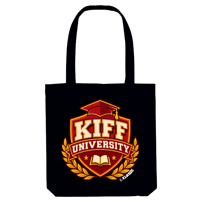 TOTE BAG KLASSS VINTAGE "KIFF UNIVERSITY", Sac trendy et chic