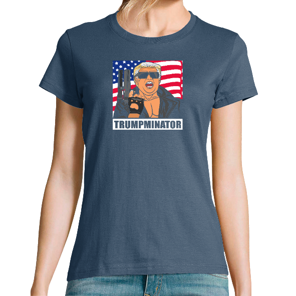 T-SHIRT TRUMPMINATOR FEMME – T‑shirt Humour Imprimé