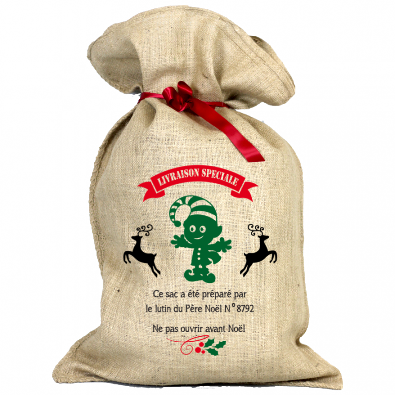 Face HOTTE DE NOEL - LUTIN DE NOËL