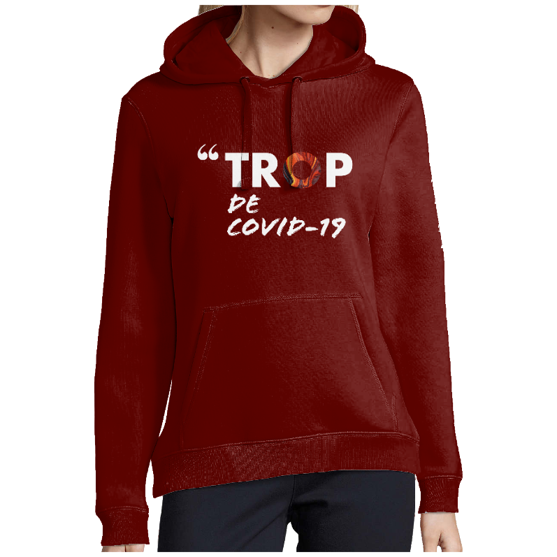 Face SWEAT-SHIRT TROP de covid-19