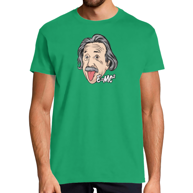 Face T-SHIRT EINSTEIN ET LES MATHS HOMME