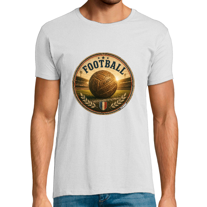 T-shirt Homme col rond REGENT FIT KLASSS "FOOTBALL VINTAGE"