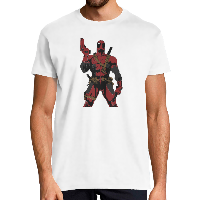 Face T-SHIRT AMAZING DEADPOOL HOMME