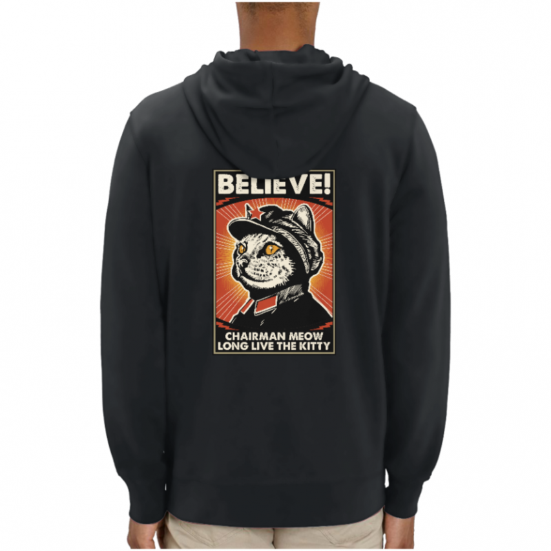 Dos SWEATSHIRT VINTAGE CHAT CHAIRMAN UNISEXE