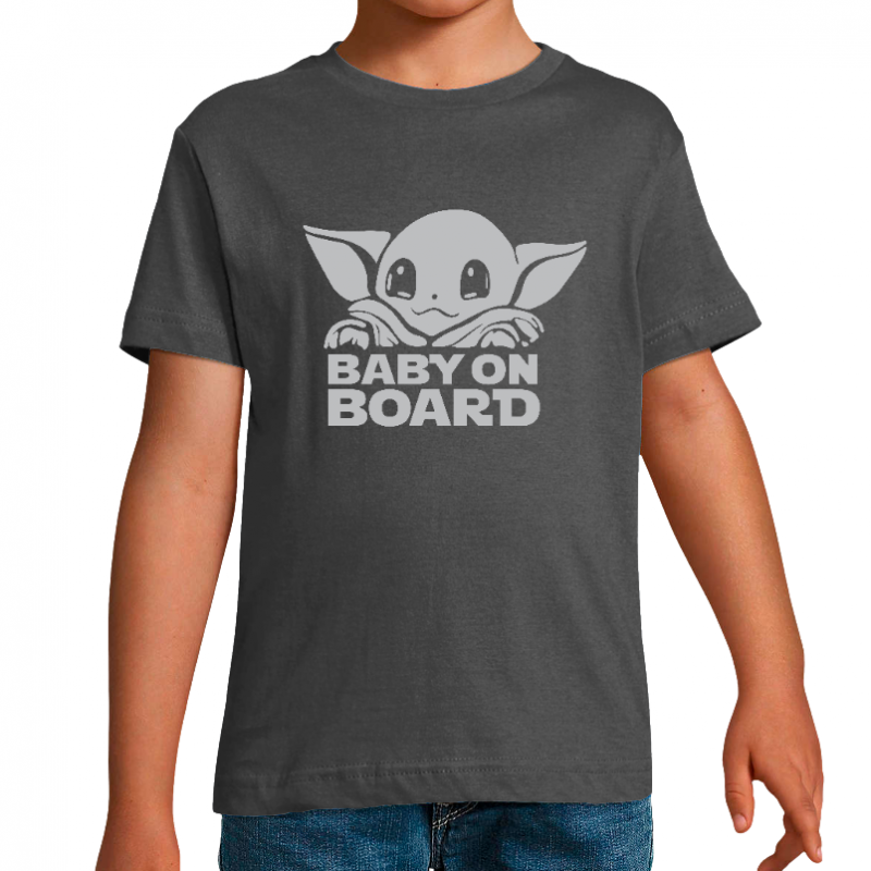 Face T-SHIRT BABY ON BOARD GARÇON